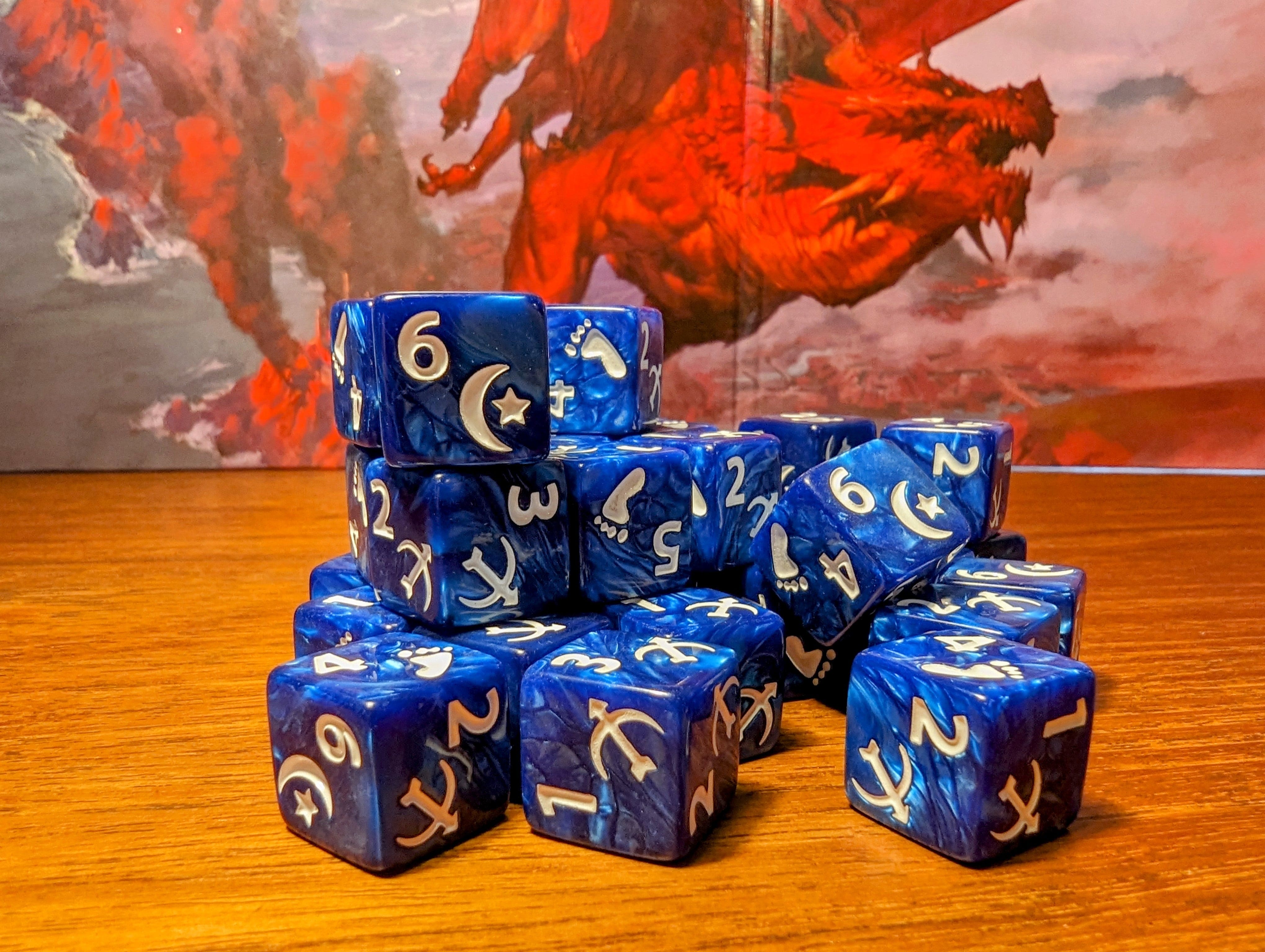 NordicDice d6 Månekriger terninger d6