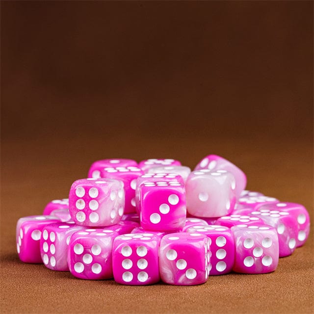 NordicDice d6 Pink mini d6 terning - 25 stk
