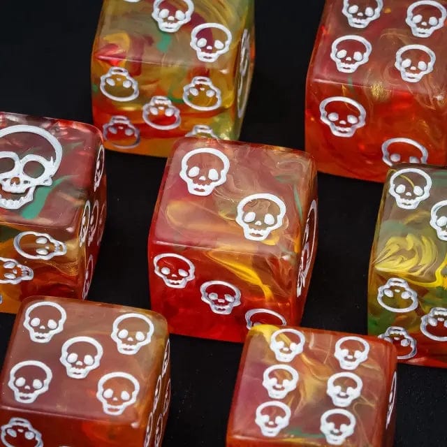 NordicDice d6 (sekssidet) Death angel d6 16mm - Blood