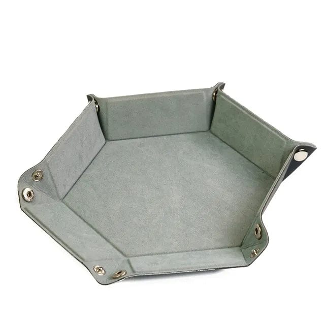 NordicDice Dice tray Foldbar Terningemåtte - grå og sort (hexagon)