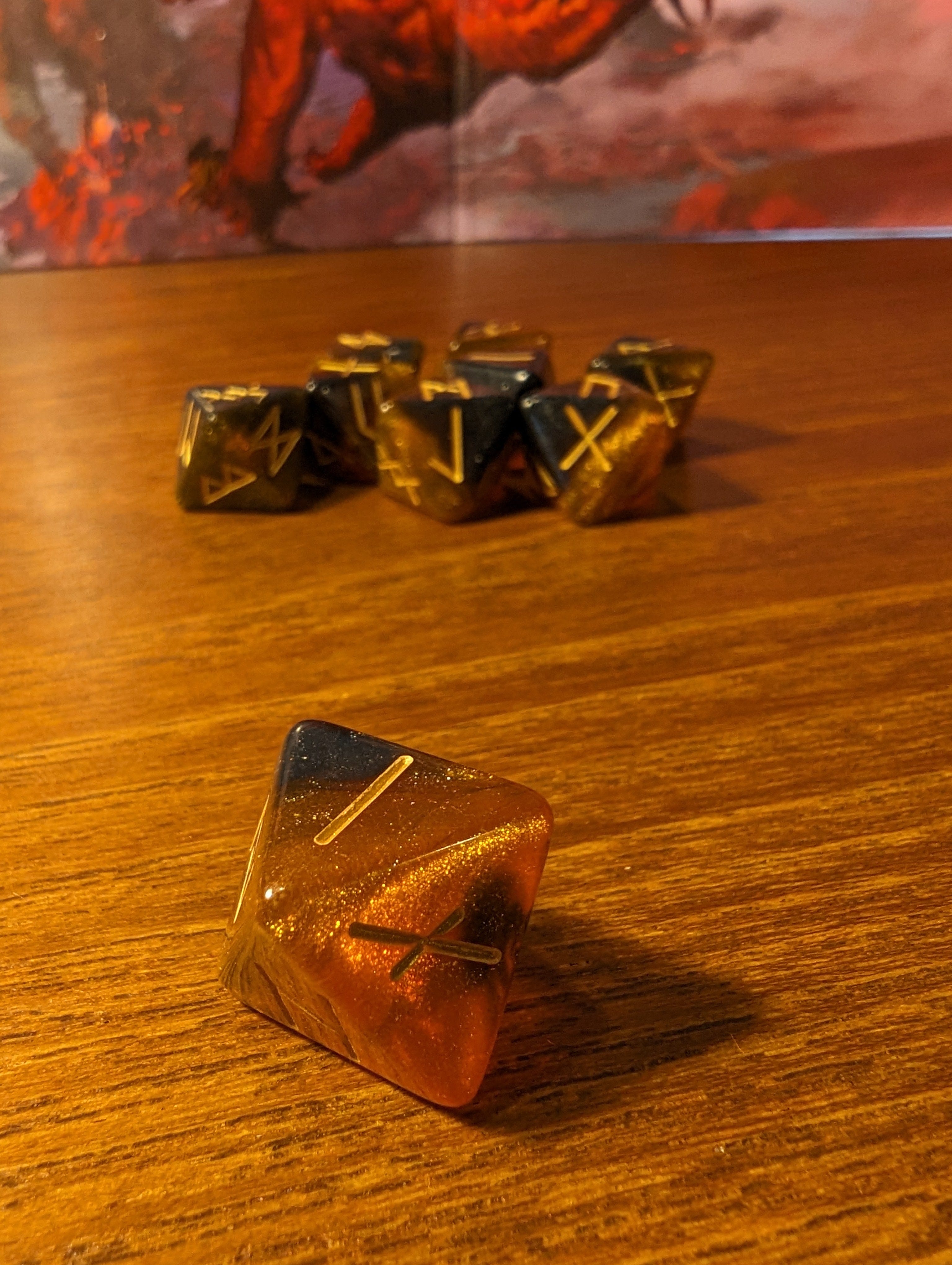 NordicDice Løse terninger Jord rune terninger - d8