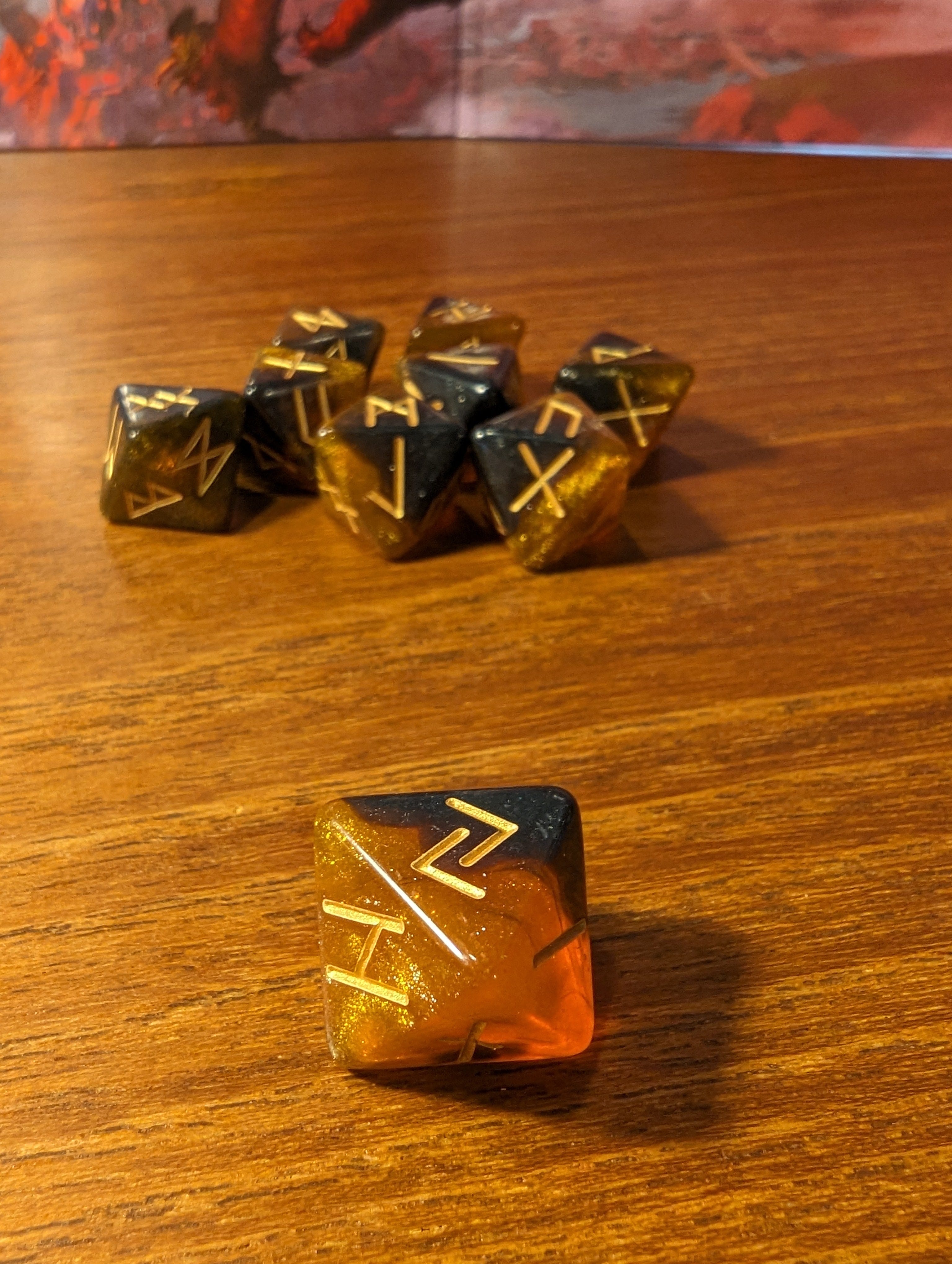NordicDice Løse terninger Jord rune terninger - d8