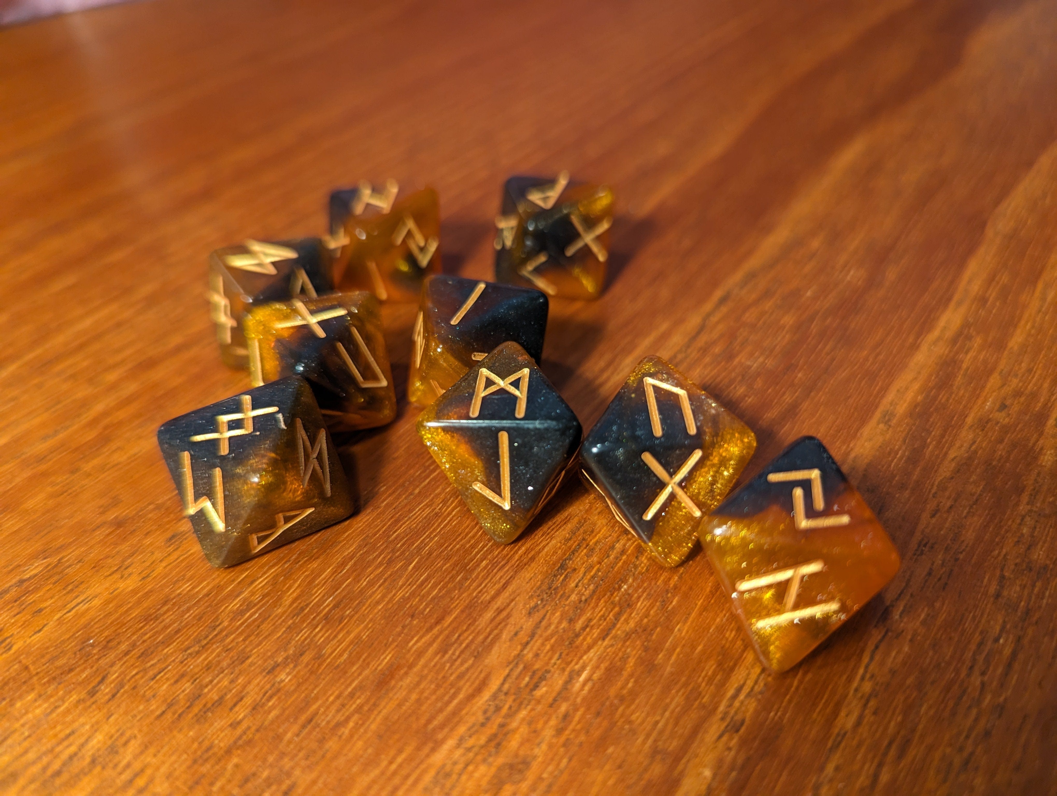 NordicDice Løse terninger Jord rune terninger - d8