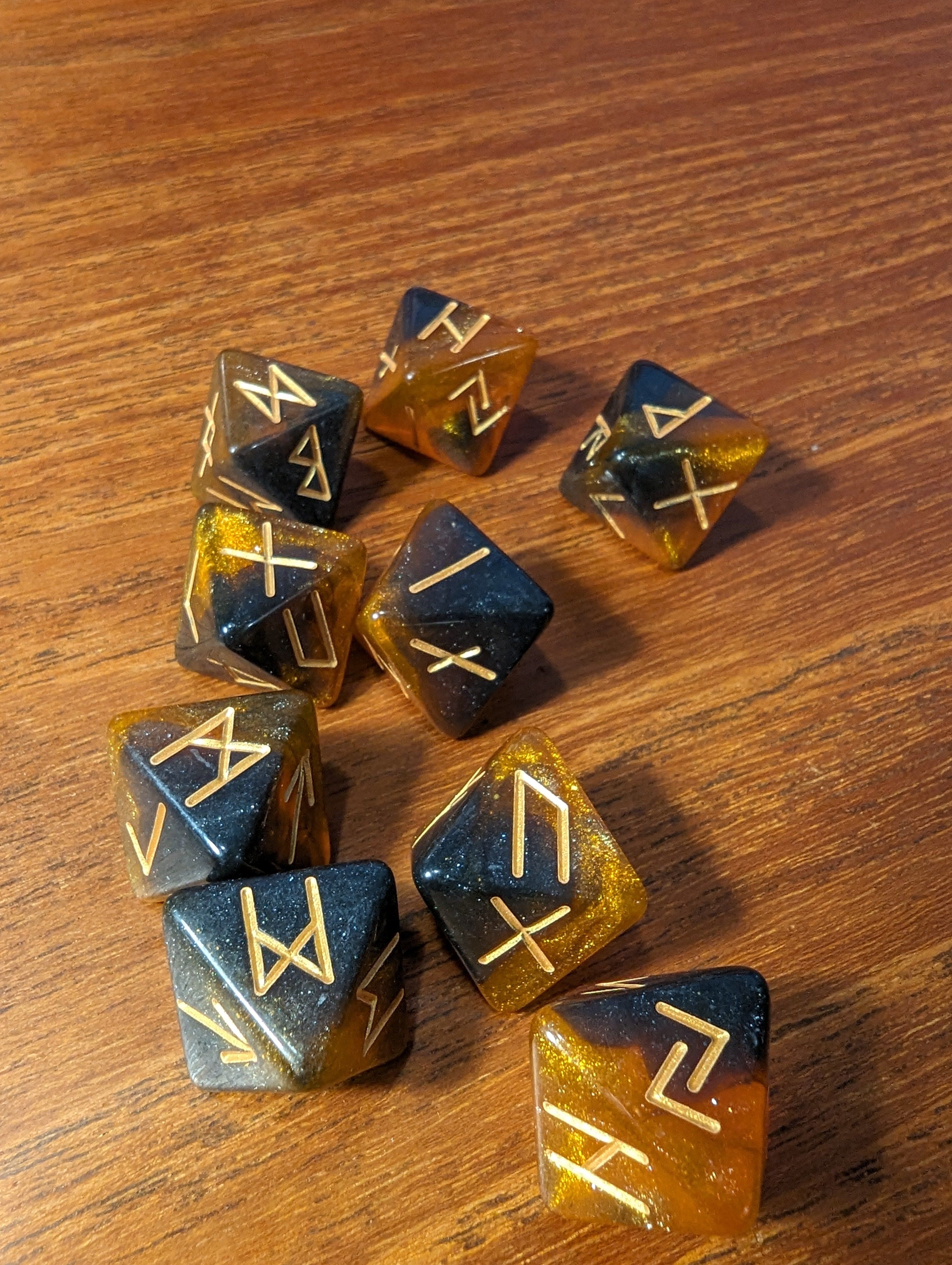 NordicDice Løse terninger Jord rune terninger - d8