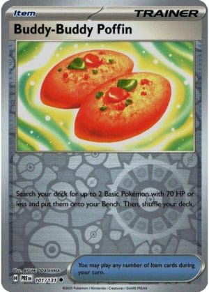 NordicDice Pkm Singles Buddy-Buddy Poffin - Prismatic Evolutions Pokemon Card English