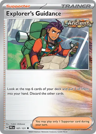 prismatic evolutions pokémon cards Explorer's Guidance