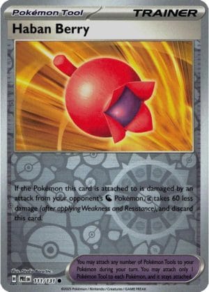 NordicDice Pkm Singles Haban Berry - Prismatic Evolutions Pokemon Card English