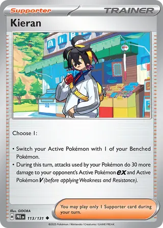 NordicDice Pkm Singles Kieran - Prismatic Evolutions Pokemon Card English