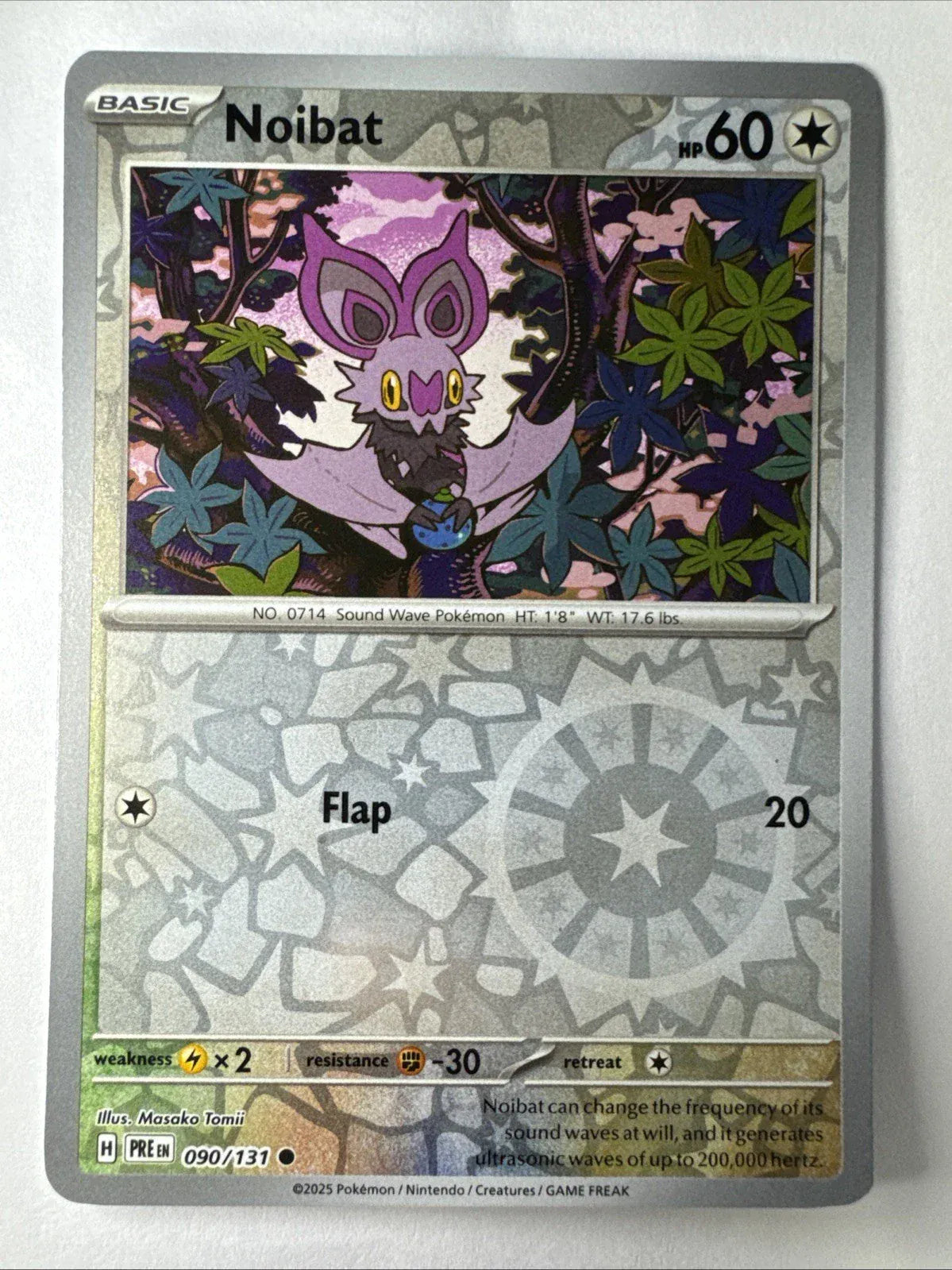 NordicDice Pkm Singles Noibat - Prismatic Evolutions Pokemon Card English