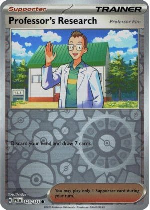 NordicDice Pkm Singles Professor's Research - Prismatic Evolutions Pokemon Card English