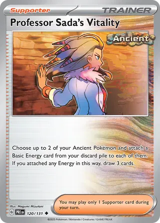 NordicDice Pkm Singles Professor Sada's Vitality - Prismatic Evolutions Pokemon Card English