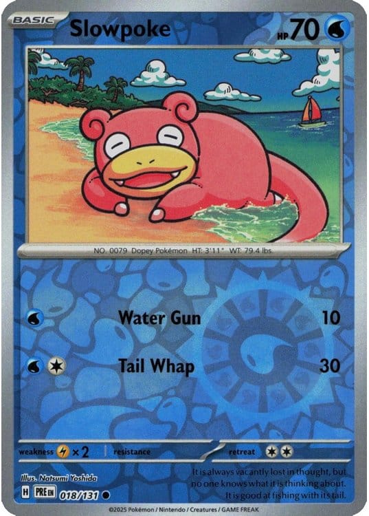 NordicDice Pkm Singles Slowpoke - Prismatic Evolutions Pokemon Card English