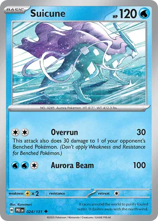 NordicDice Pkm Singles Suicune - Prismatic Evolutions Pokemon Card English