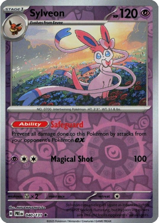 NordicDice Pkm Singles Sylveon - Prismatic Evolutions Pokemon Card English