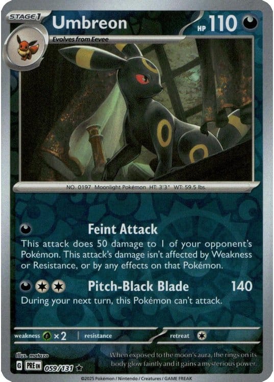 NordicDice Pkm Singles Umbreon - Prismatic Evolutions Pokemon Card English