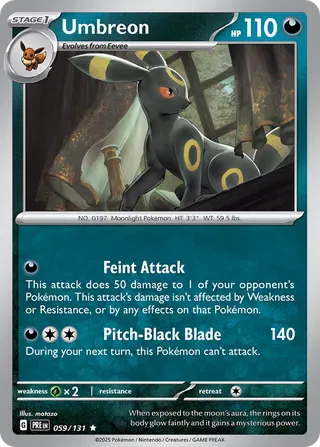 prismatic pokemon cards Umbreon