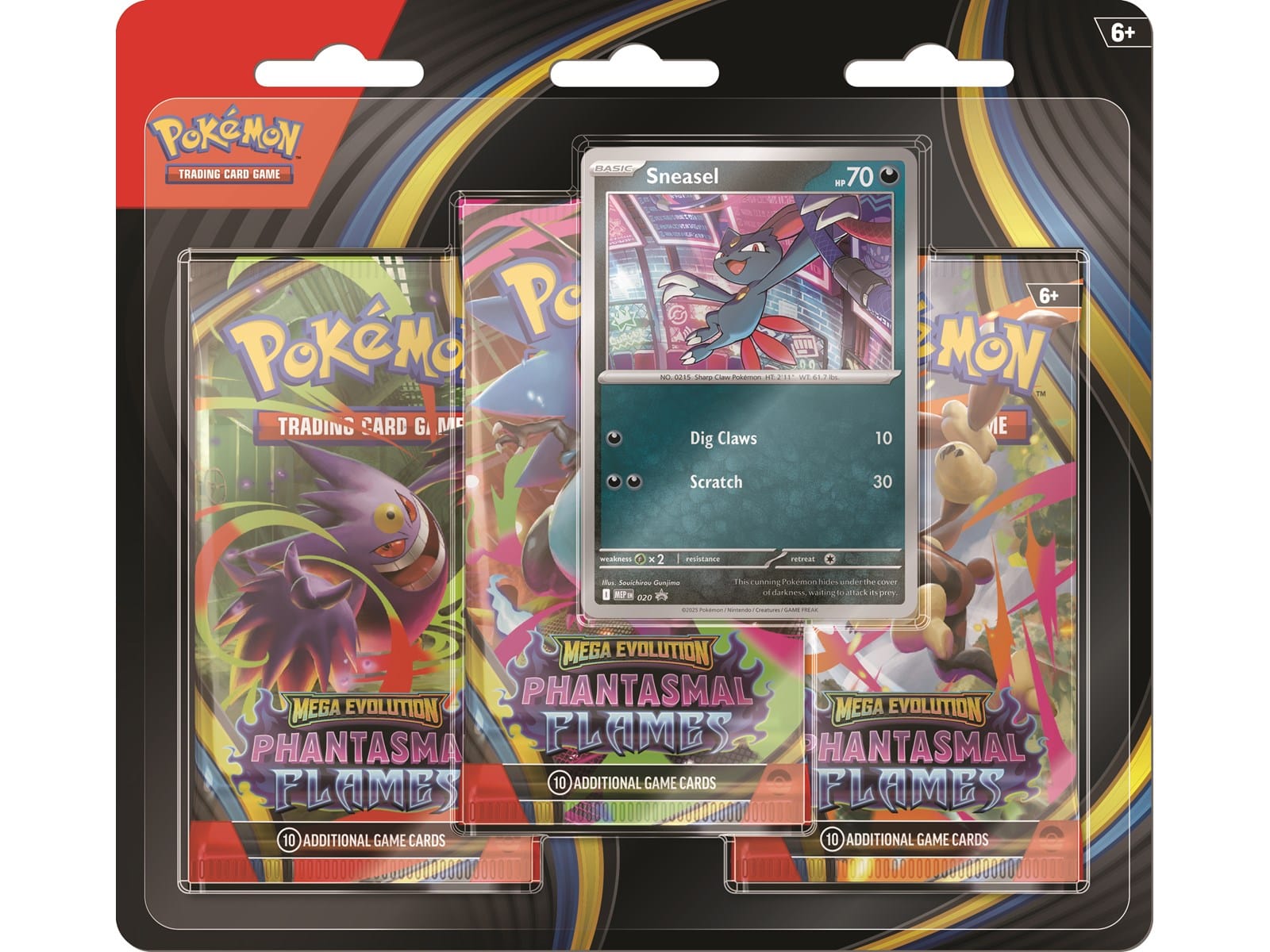 NordicDice Pokemon PKM - Phantasmal Flames Expansion 3-Pack Blister