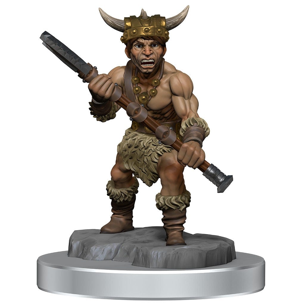 NordicDice rollespilsfigurer D&D Miniature pre-painted Halfling Barbarian Male