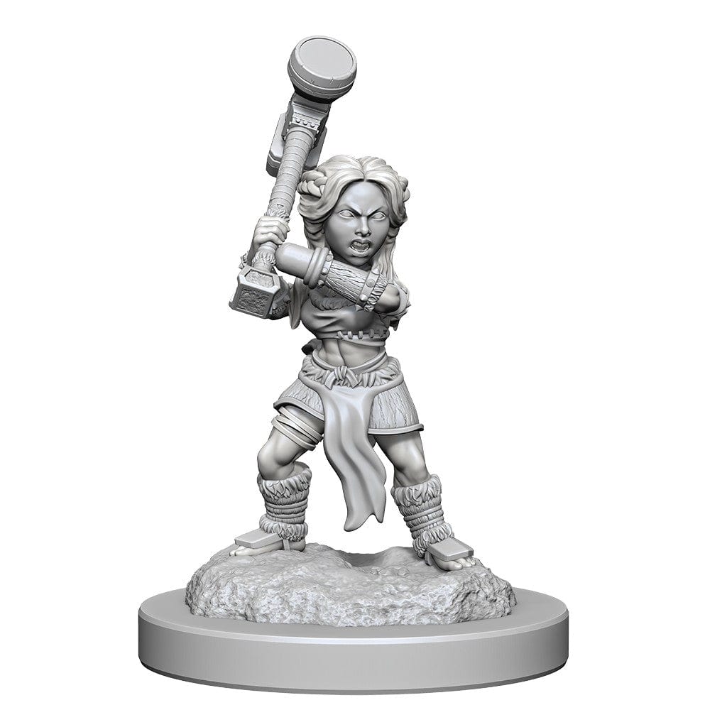 NordicDice rollespilsfigurer D&D Miniature pre-painted Halfling Barbarian Male