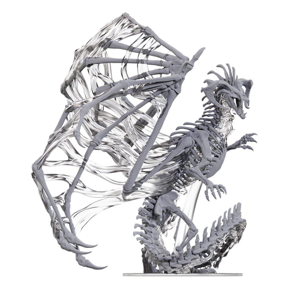 NordicDice rollespilsfigurer D&D Nolzur's Marvelous Miniatures Unpainted Miniatures Black Dracolich 30 cm