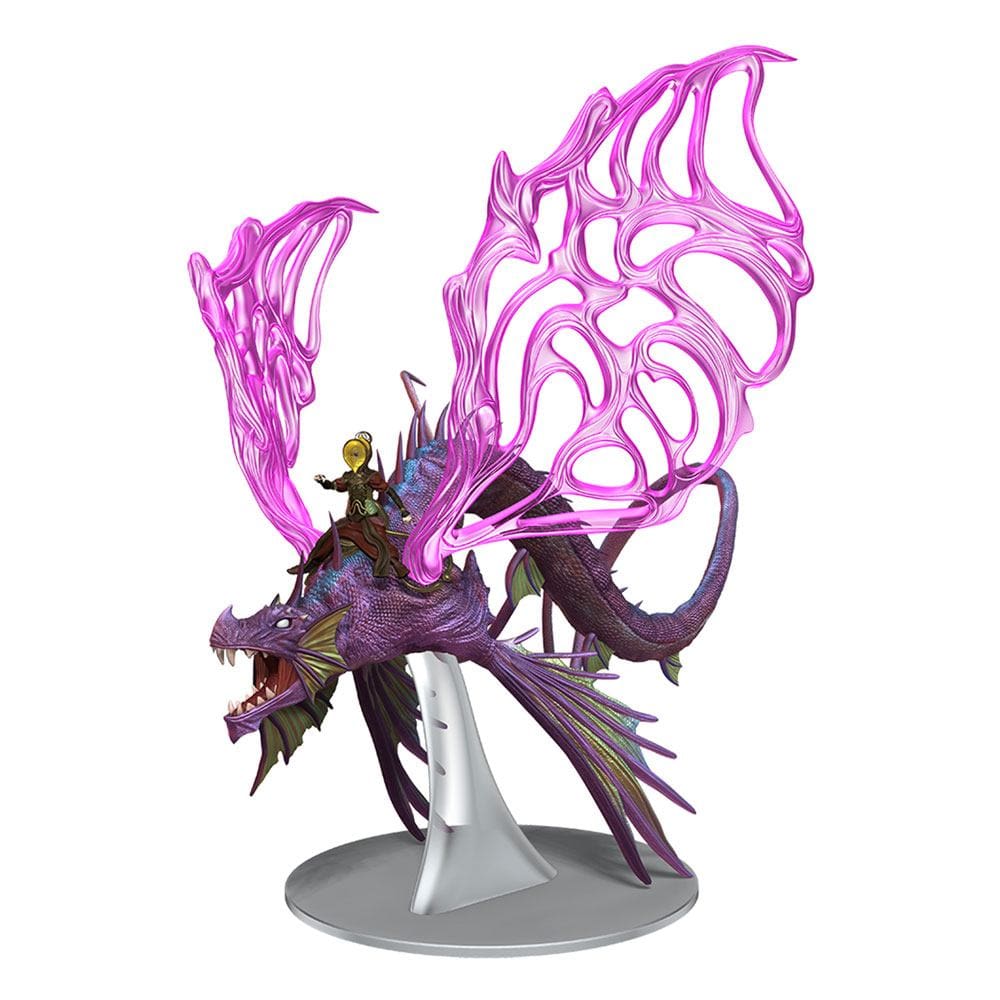 NordicDice rollespilsfigurer D&D Spelljammer Space Miniatures Adult Solar Dragon & Prince Xeleth