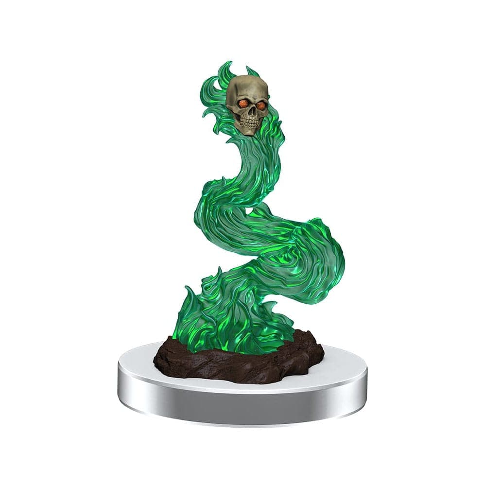 NordicDice rollespilsfigurer D&D Unpainted Miniatures 3-Pack Dark Spellcaster & Flameskulls