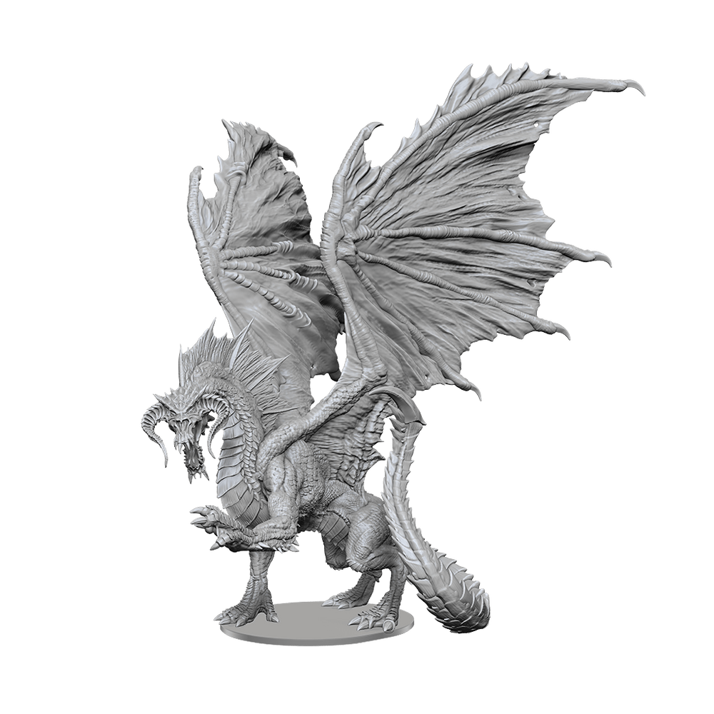 NordicDice rollespilsfigurer Dungeons and Dragons: Nolzur's Marvelous Miniatures - adult Black Dragon Wyrmling