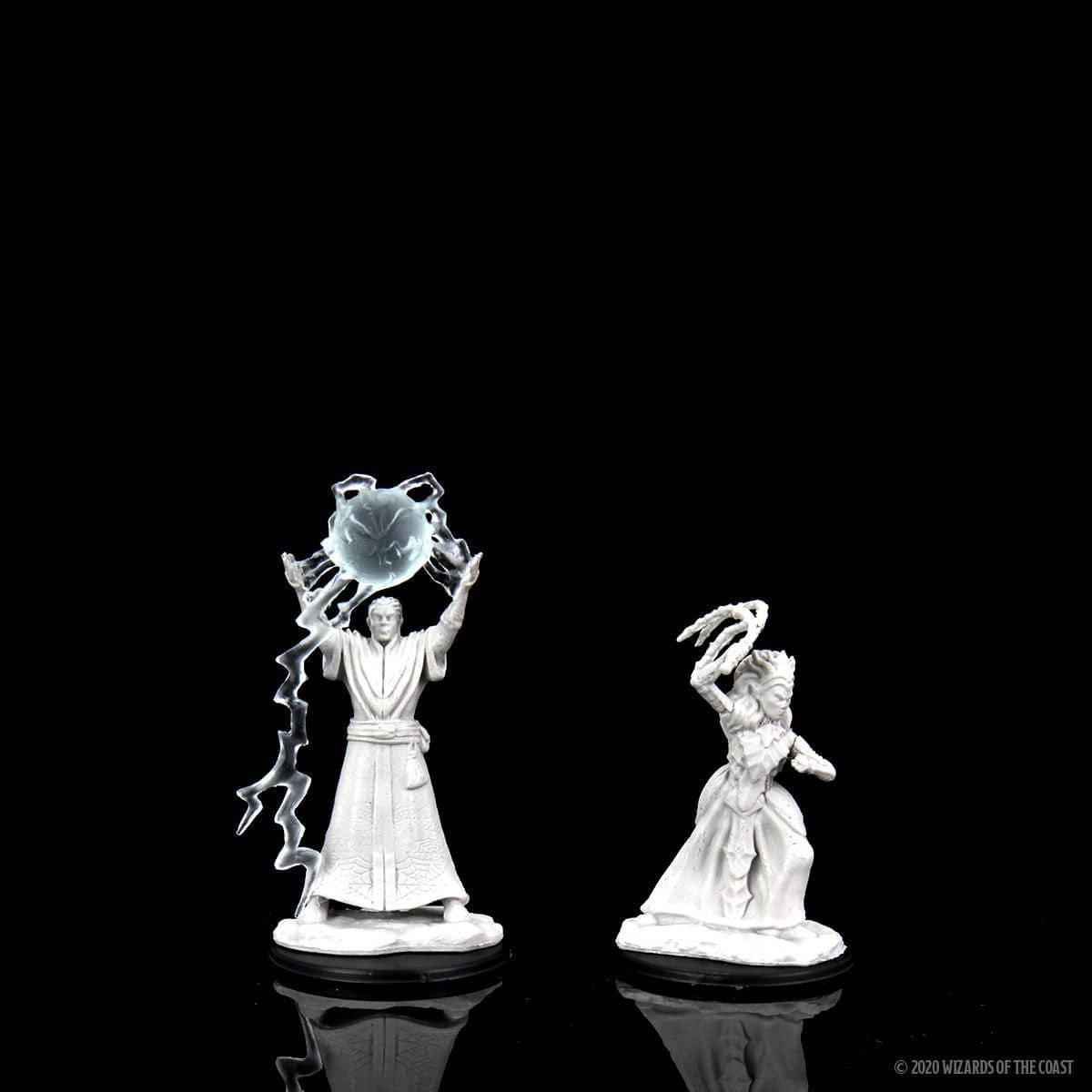 NordicDice rollespilsfigurer Dungeons and Dragons: Nolzur's Marvelous Miniatures - Drow Mage and Drow Priestess