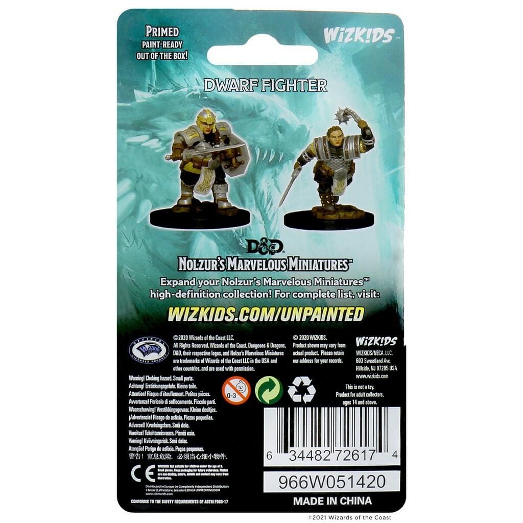 NordicDice rollespilsfigurer Dungeons and Dragons: Nolzur's Marvelous Miniatures - Dwarf Female Fighter