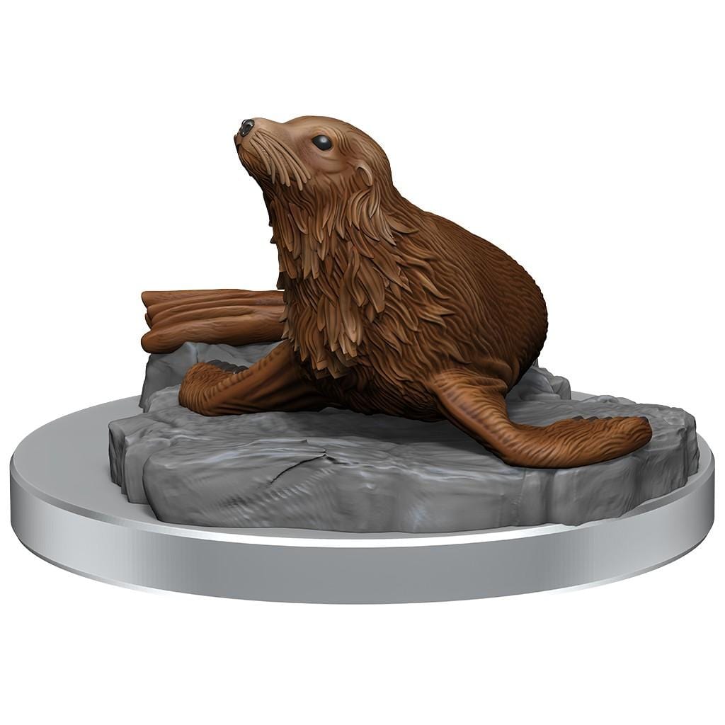 NordicDice rollespilsfigurer Dungeons and Dragons: Nolzur's Marvelous Miniatures - Locathah and Seal