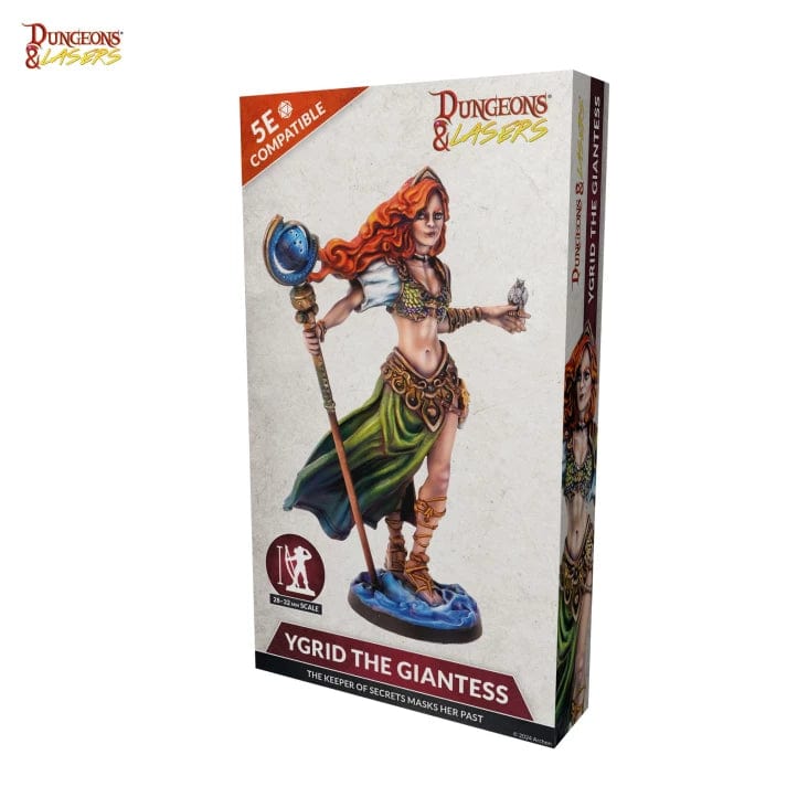 NordicDice rollespilsfigurer Dungeons & Lasers - Ygrid the Giantess - EN