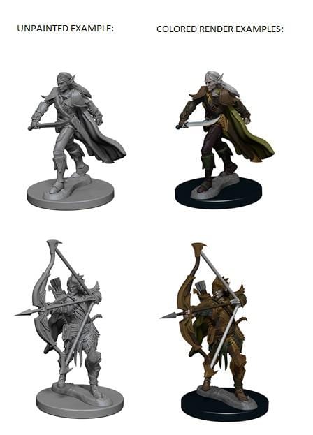 NordicDice rollespilsfigurer Pathfinder Battles: Deep Cuts - Elf Male Fighter