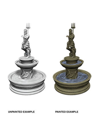 NordicDice rollespilsfigurer WizKids Deep Cuts Unpainted Miniatures - Fountain