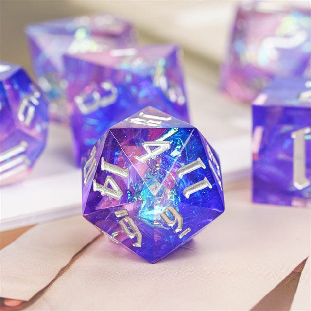 NordicDice Sharp Dice Blue & Pink terningesæt - Sharp dice