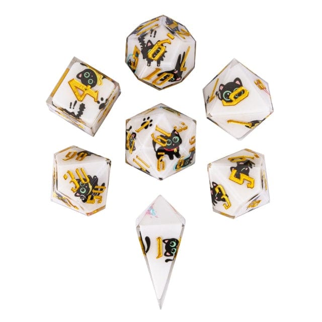 NordicDice Sharp Dice Cat dice set - roleplay dice set