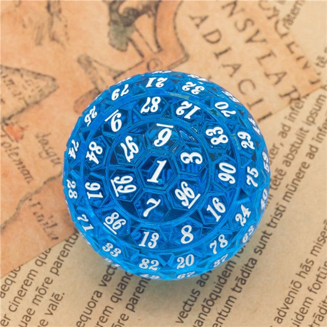 NordicDice Sharp Dice D100 terning i blå
