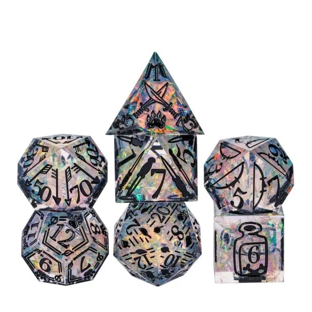 NordicDice Sharp Dice Håndlavet Sharp Dice: Dark ranger