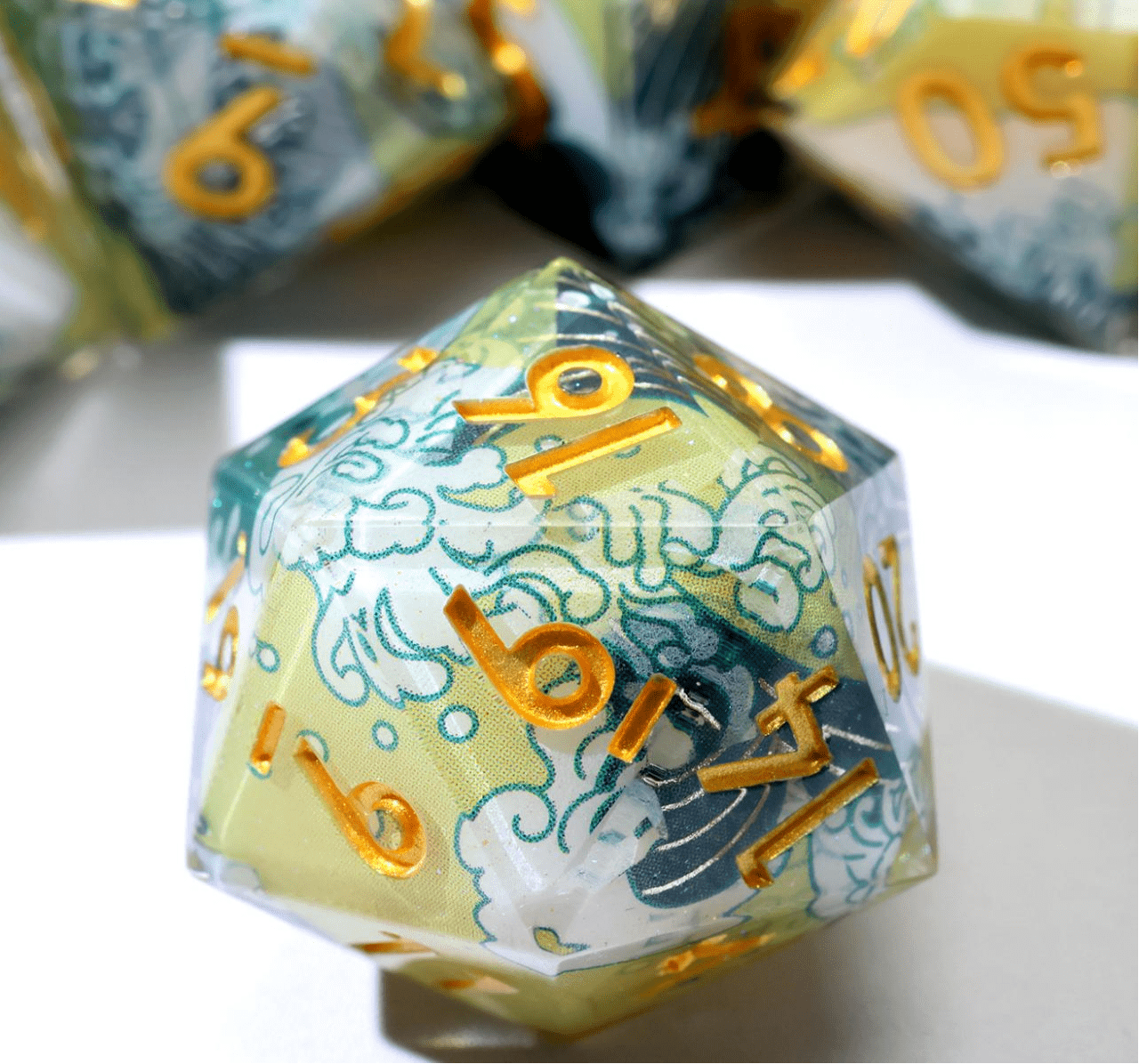 NordicDice Sharp Dice Storming waves - rollespilsterninger dnd