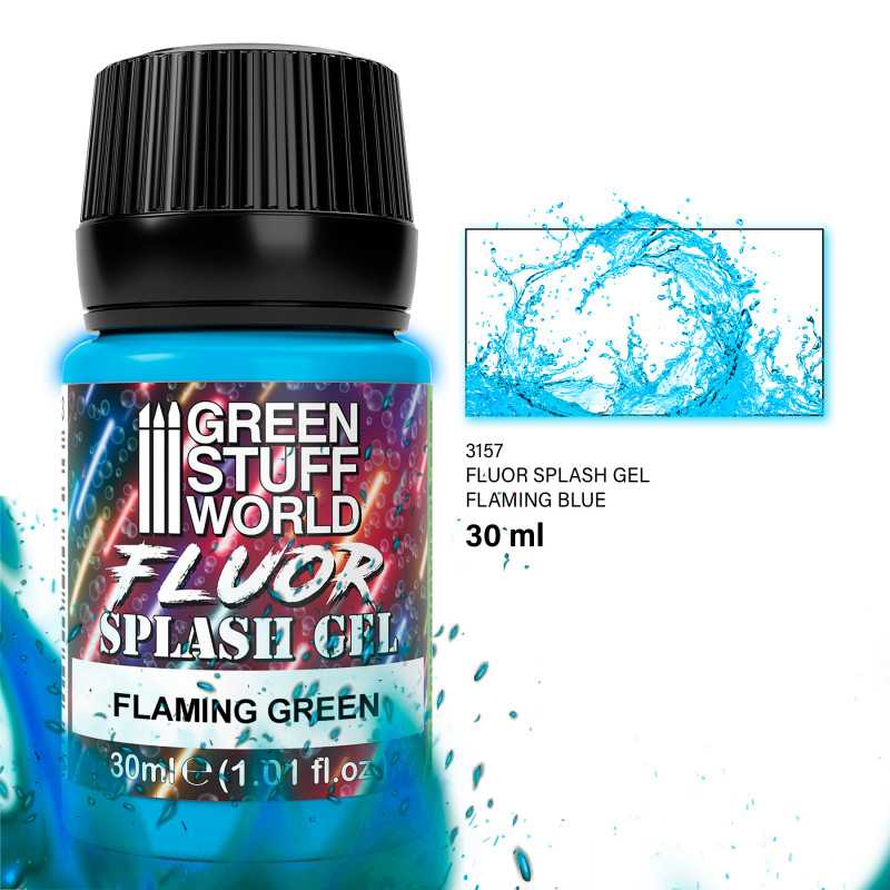 NordicDice Tekstur maling Splash Gel - Flaming Blue