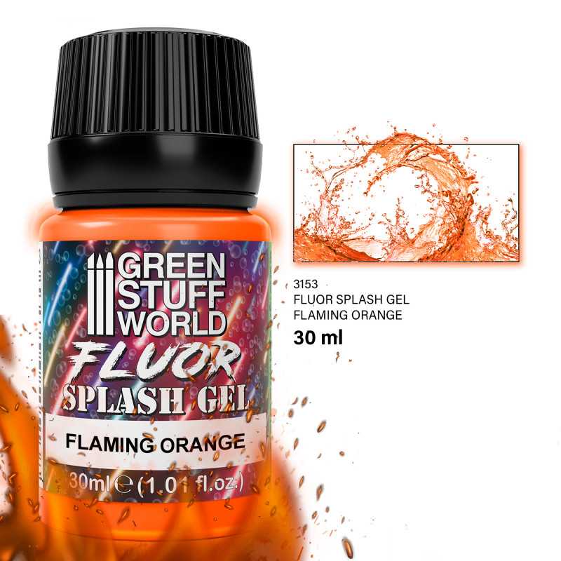 NordicDice Tekstur maling Splash Gel - Flaming Orange