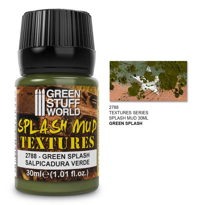 NordicDice Tekstur maling Splash Mud Textures - GREEN 30ml