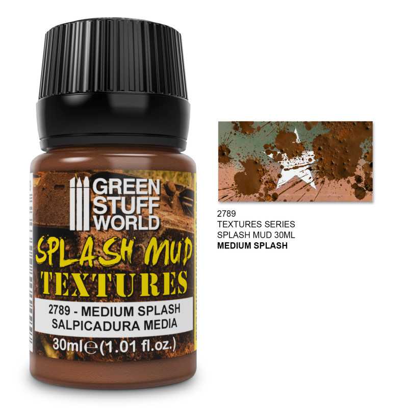 NordicDice Tekstur maling Splash Mud Textures - MEDIUM BROWN 30ml