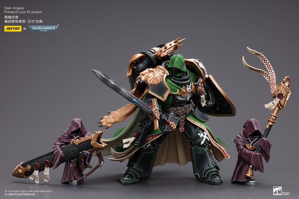 Nordicdice Warhammer Warhammer 40k 1/18 Dark Angels Primarch Lion El' Jonson 18 cm Reproduction