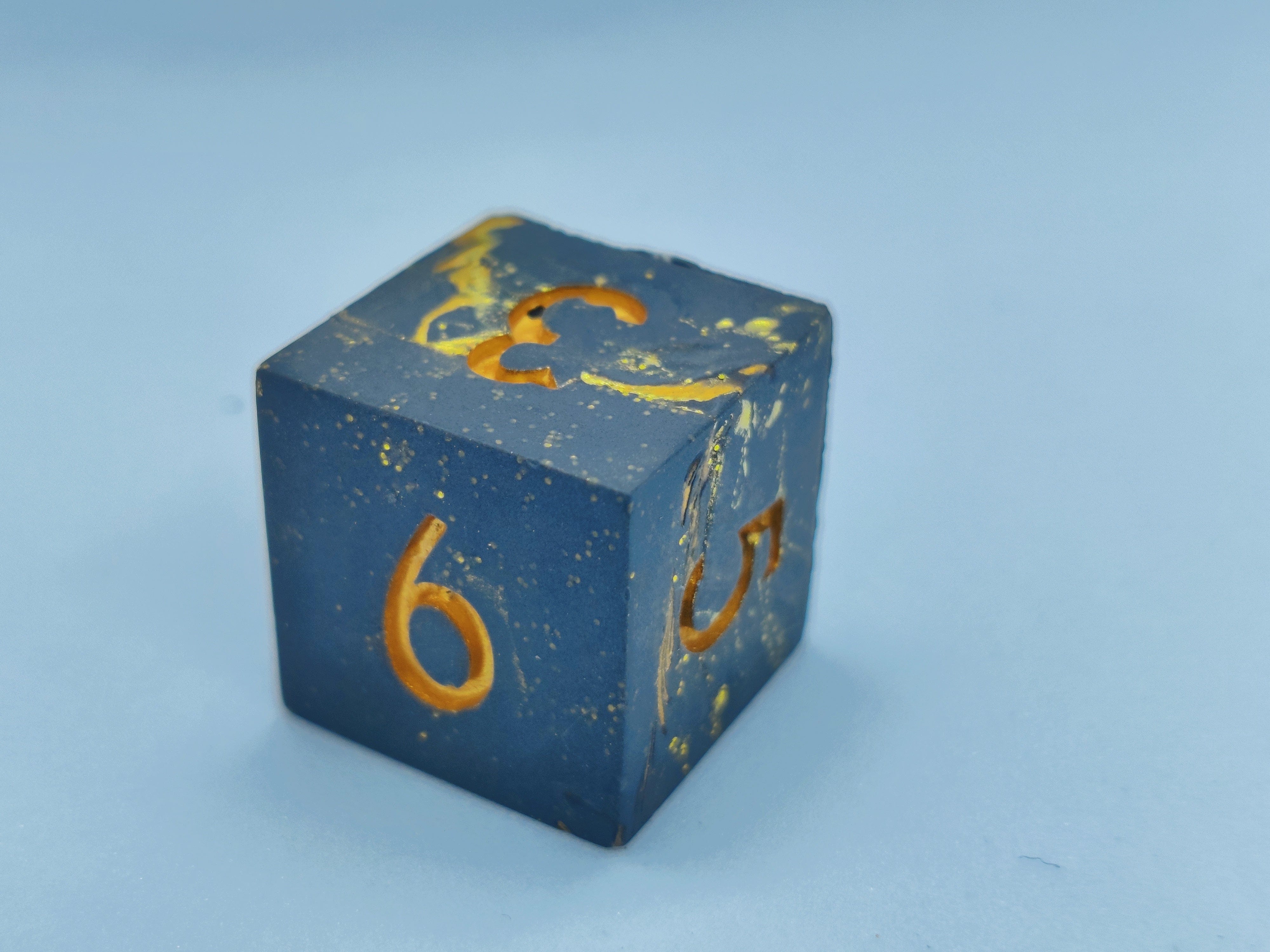 Nordicdice_X_Thydice Nordicdice_& Dark Marble terningesæt, Gold Edition