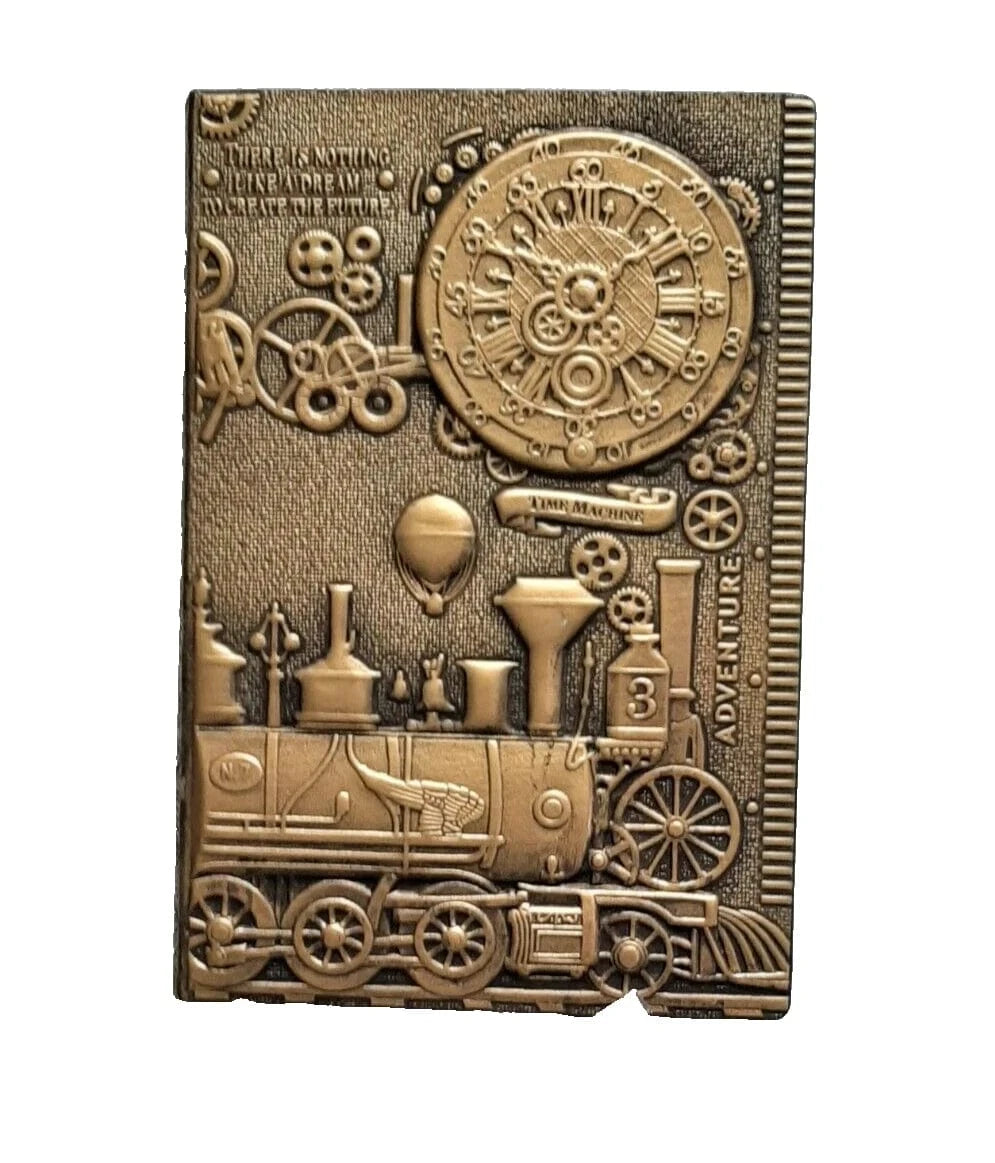 Gold steampunk notebook