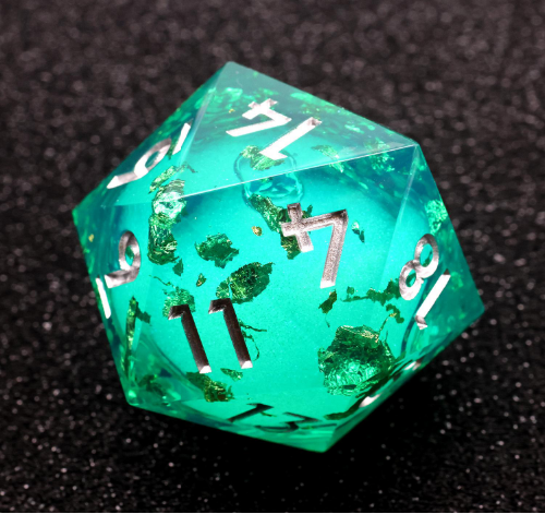 Liquid Core - greendust RPG dice