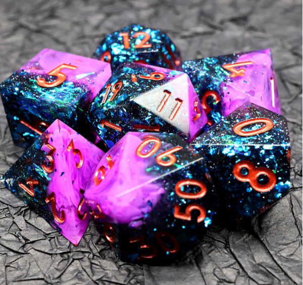 Abyss drow dice set