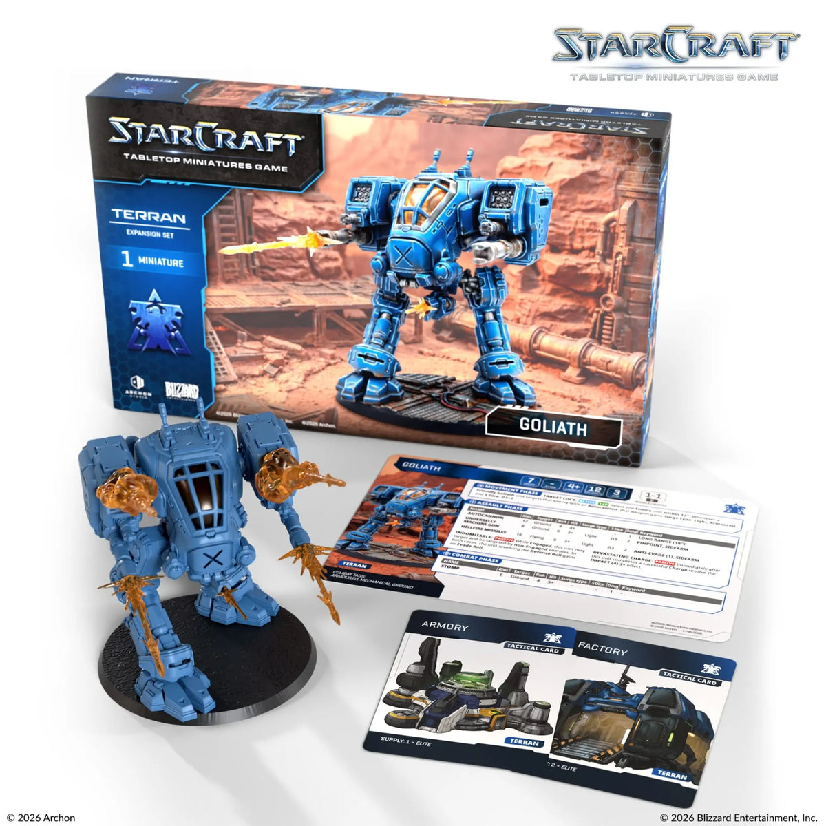 Archon Studio Starcraft StarCraft: The Miniatures Game - Terran - Goliath Expansion Set