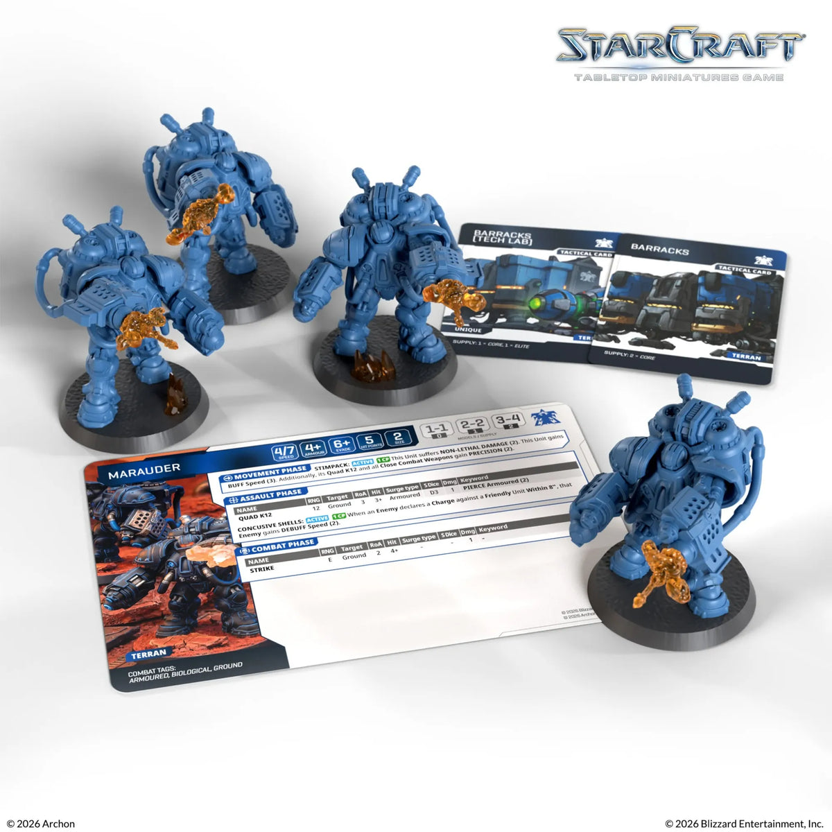 Archon Studio Starcraft StarCraft: The Miniatures Game - Terran - Marauder Expansion Set