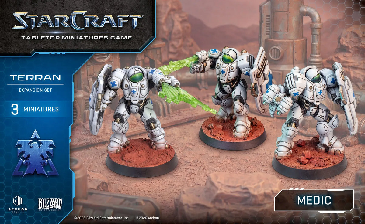 Archon Studio Starcraft StarCraft: The Miniatures Game - Terran - Medic Expansion Set